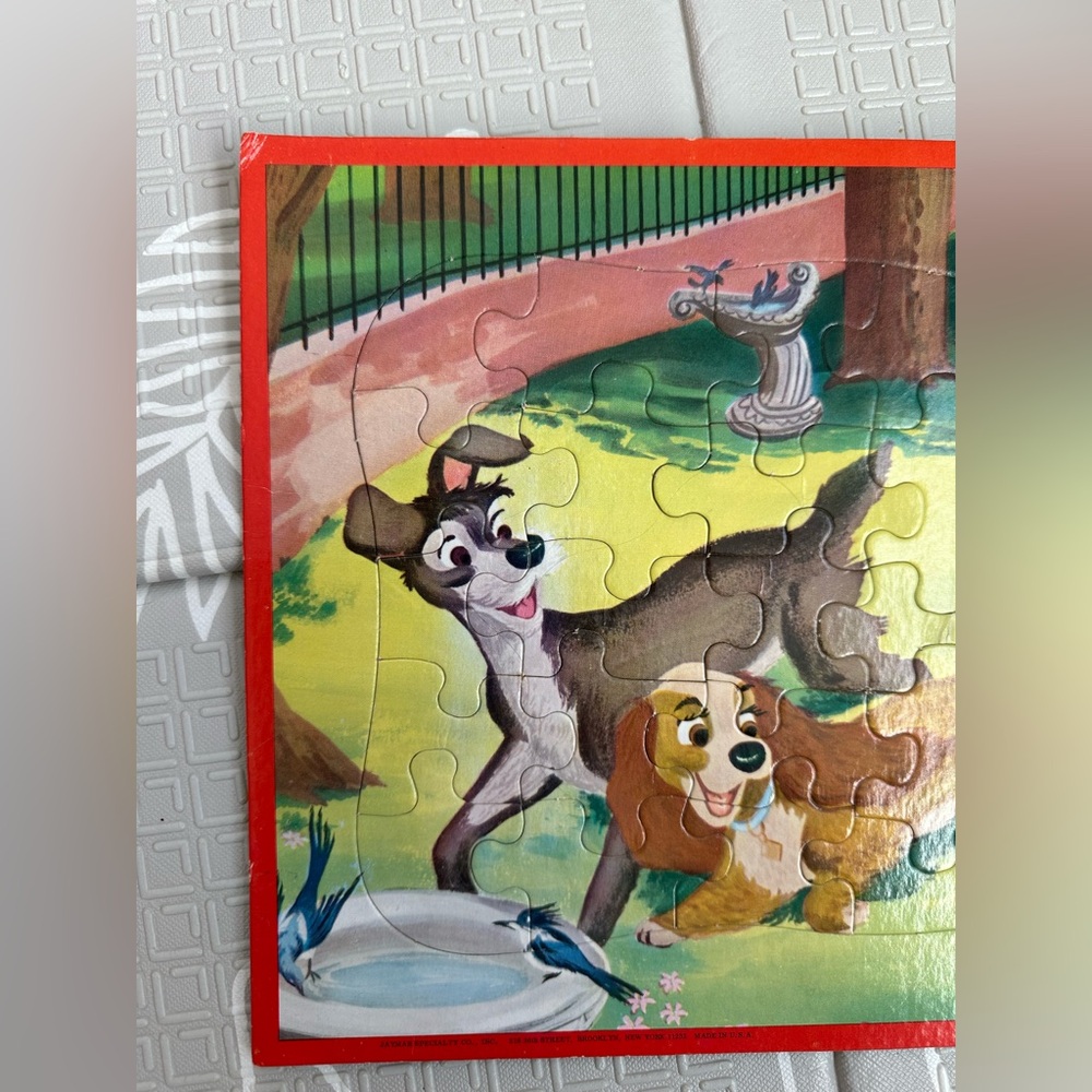 Disney Lady and the Tramp and Kittens at Play tray frame puzzle lot - Picture 5 of 6